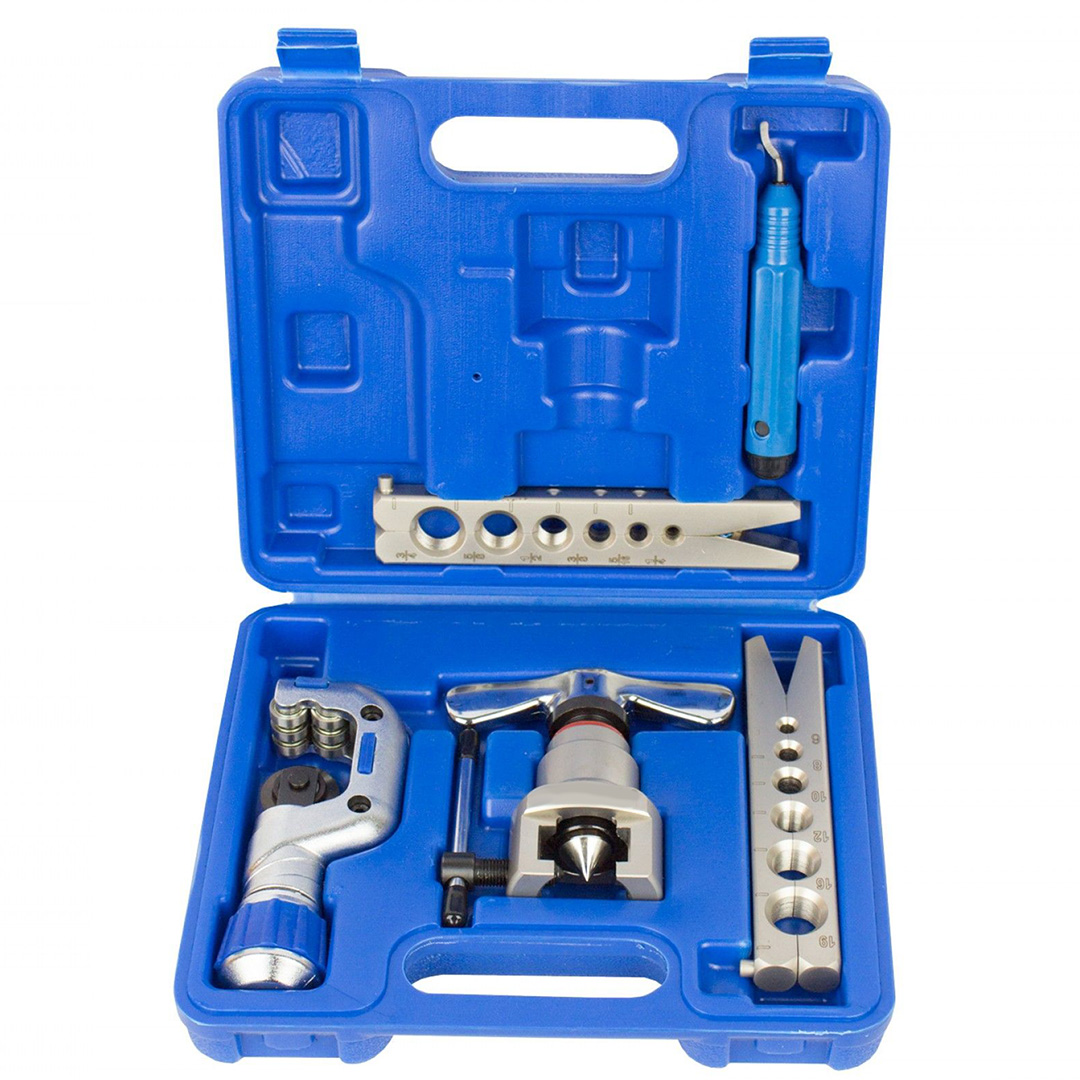 VALUE Kit VFT-808UA-MIS - Kit Utensili HVAC-R in Valigetta, Composto da Cartellatrice a Frizione in Alluminio VFT-808UA + Tagliatubi VTC-32