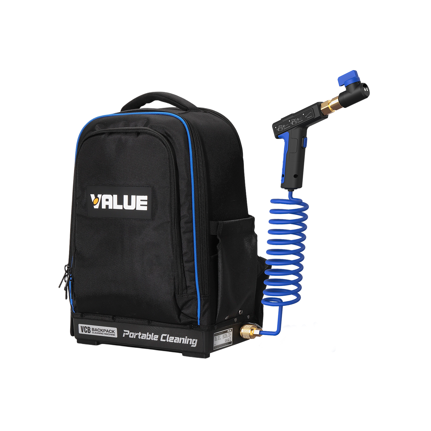 VALUE Idropulitrice Portatile a Batteria per Sistemi HVACR VCB-1 - Due Livelli di Pressione (4,5 e 6,5 bar) - Portata 1,8 litri/minuto