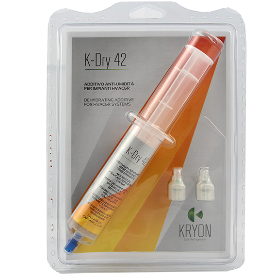 K-Dry 42 Additivo anti-umidità impianti RAC - 1 cartuccia 42ml + adattatori 1/4