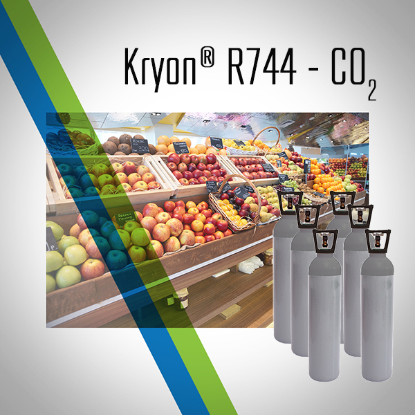 R744 Kryon® 744 - CO2 anidride carbonica refrigerazione in Bombola a Rendere - 27 Lt - 20 Kg - valvola monofase (gas) - Foto 1 