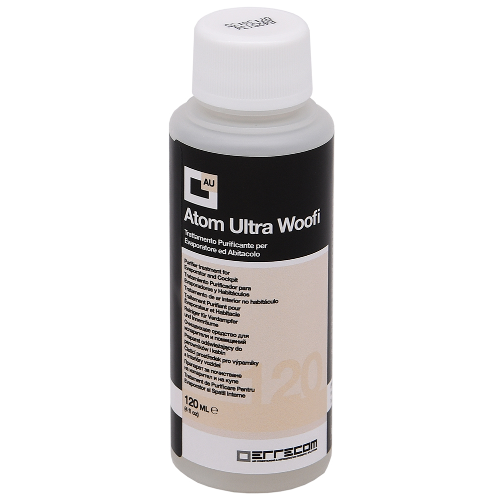 Disinfettante - kit di ricariche trattamento Purificante per Nebulizzatore Ultrasonico - ATOM ULTRA da 120 ml - WOOFI - Disinfettante registrato in Germania (N69544) - n° 12 pz.