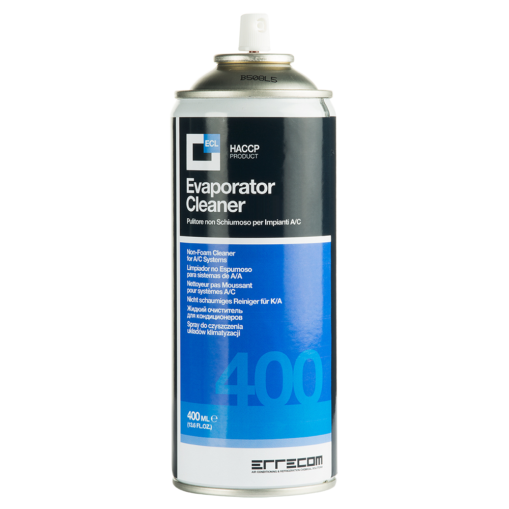 12 x Pulitore Igienizzante non Schiumoso per Evaporatori - EVAPORATOR CLEANER - 400 ml - Disinfettante registrato in Germania (N69546) - confezione n° 12 pz