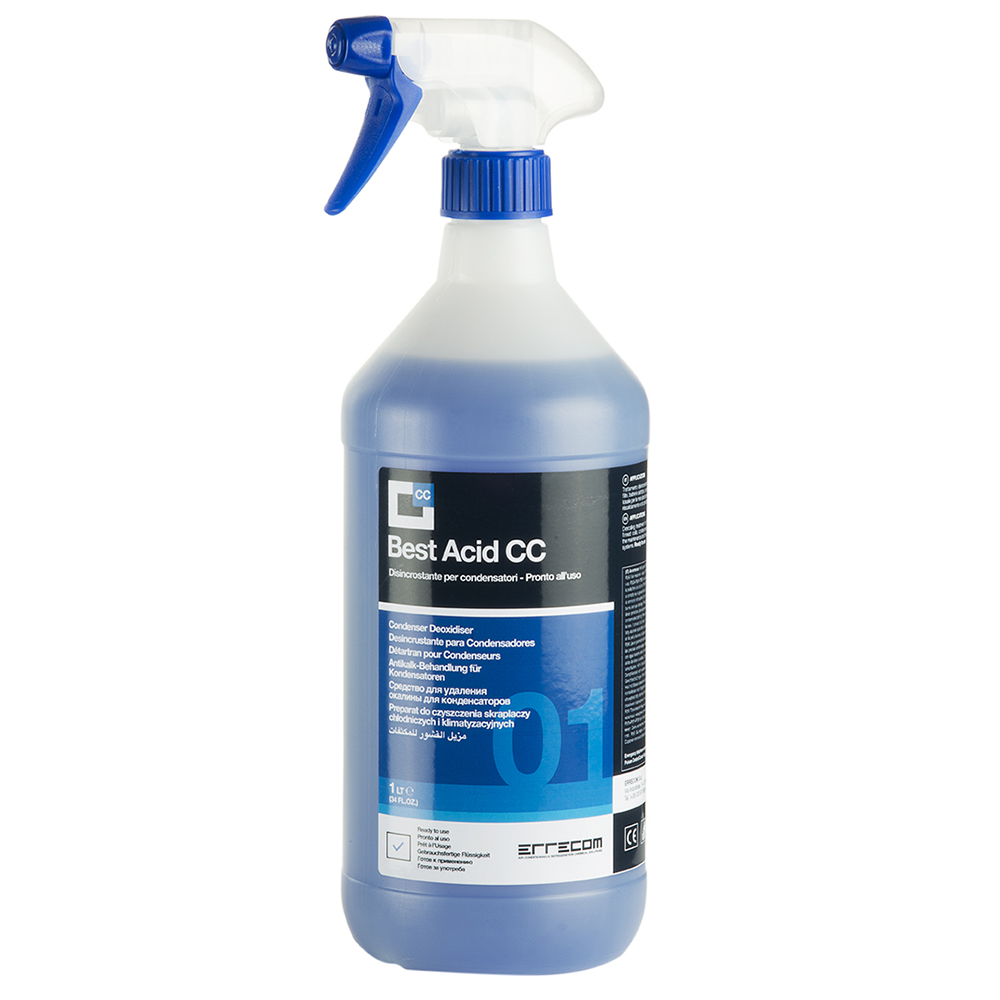 6 x Disincrostante Acido Spray per Condensatori - BEST ACID COND CLEANER - 1 lt - Confezione n° 6 pz.