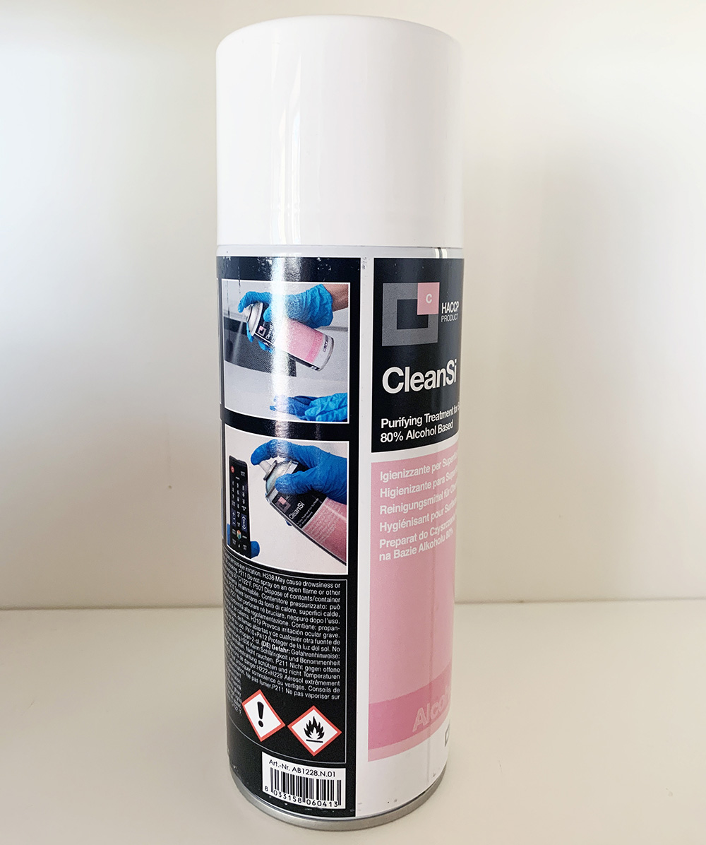 CleanSi - Spray Igienizzante per Superfici a Base Alcool 80% - 400 ml - Disinfettante registrato in Germania (N90037) - Foto 5