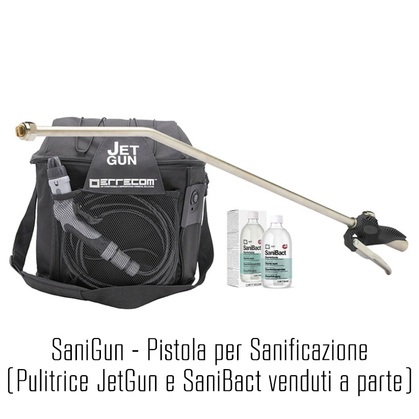 SaniGun pistola per Sanificazione (da utilizzare con Jet Gun pulitrice portatile a tracolla, con alimentazione a batteria)