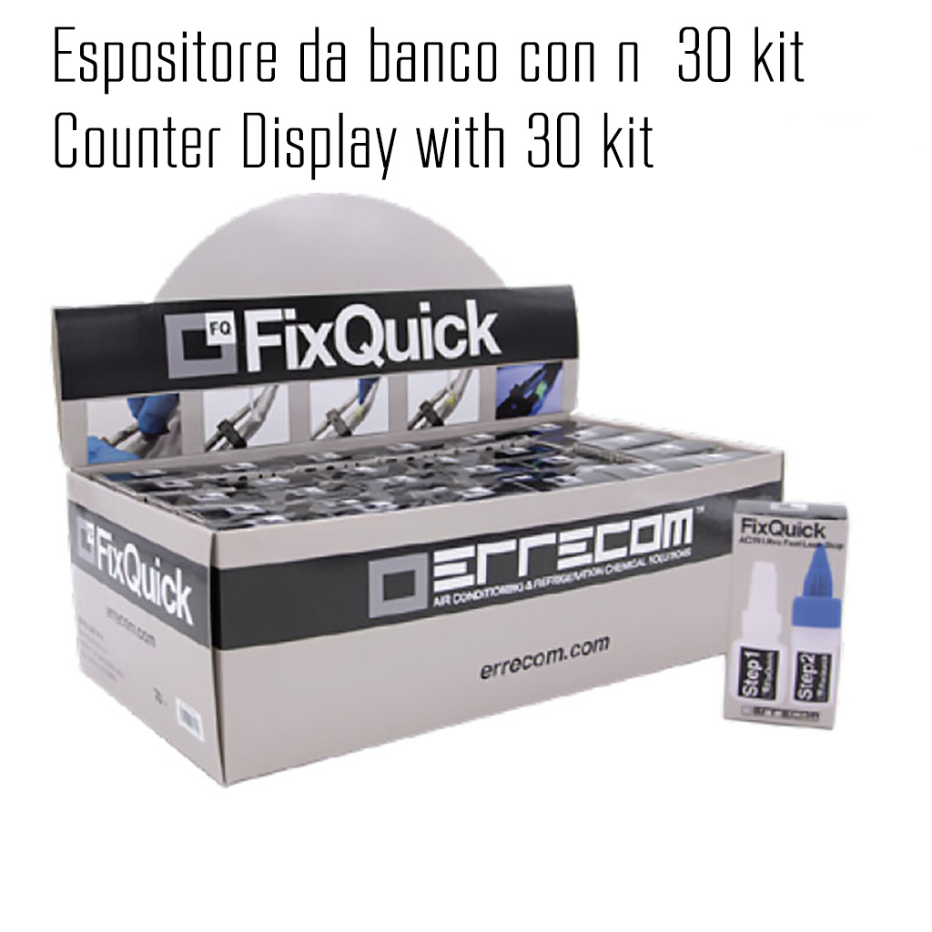 30 x FixQuick - Turafalle Universale Ultrarapido Fluorescente UV – Confezione n° 30 Kit da 2 flaconcini