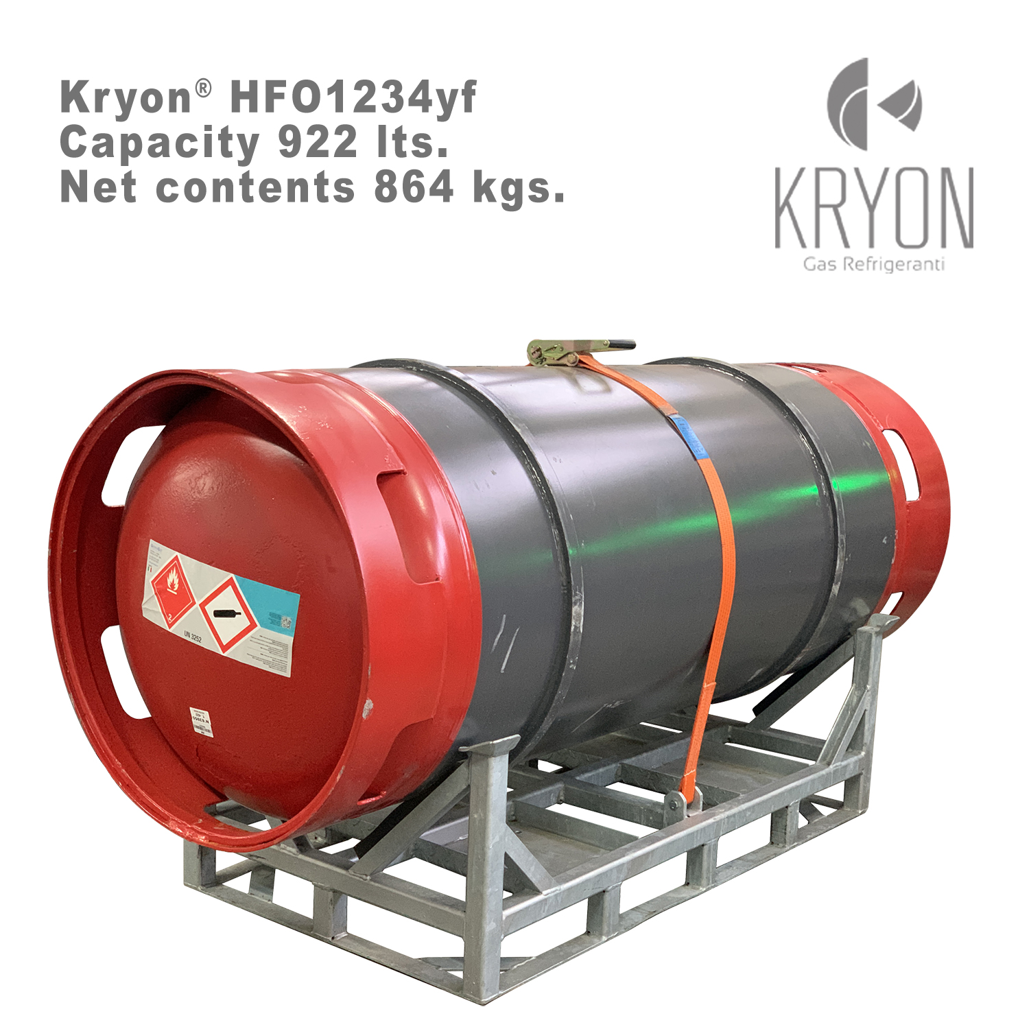 1234yf Kryon® HFO yf in Fusto a Rendere 920 litri - 864 Kg - T-PED