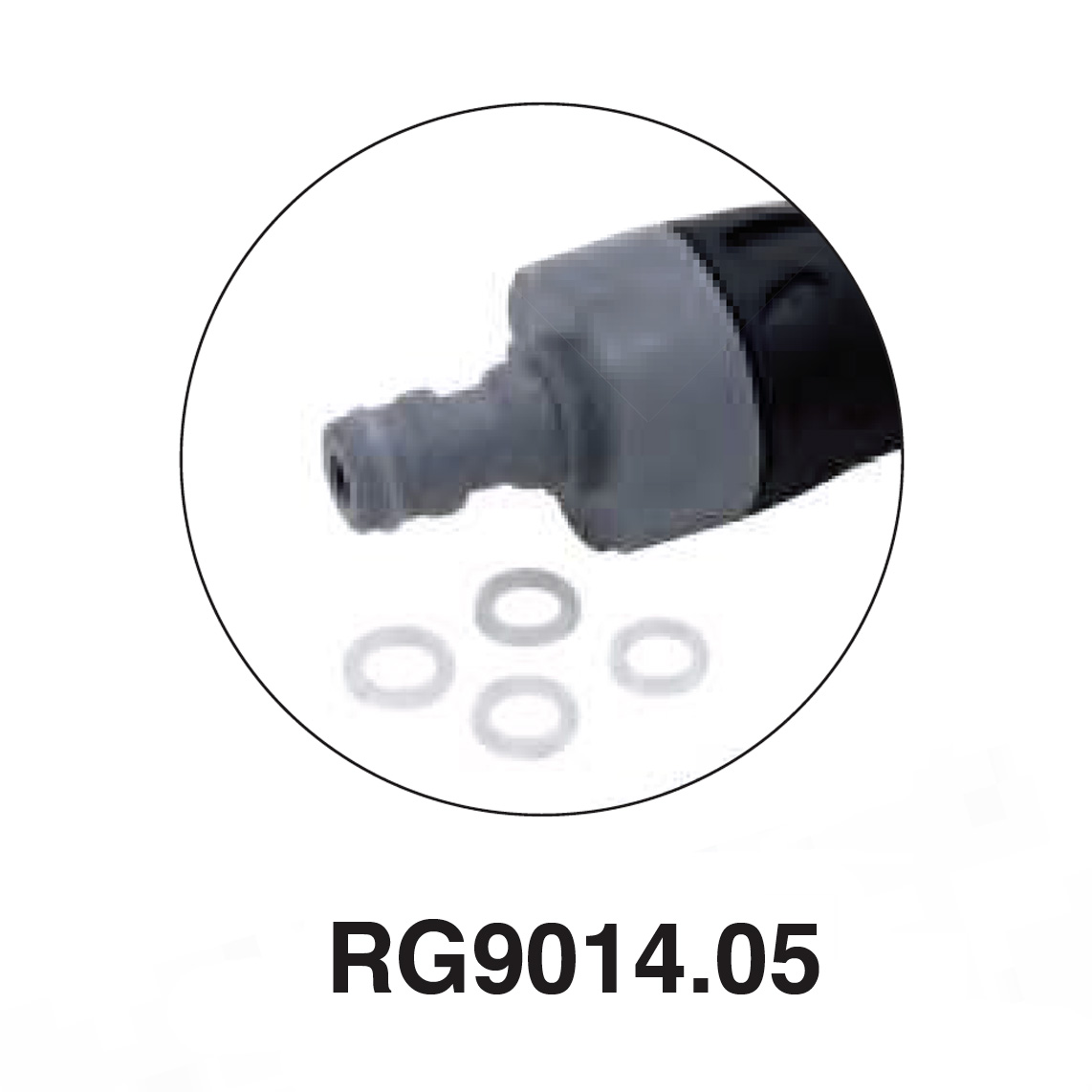 Jet Gun pulitrice portatile (parte di ricambio) - guarnizioni innesto rapido in plastica - 5 pcs.