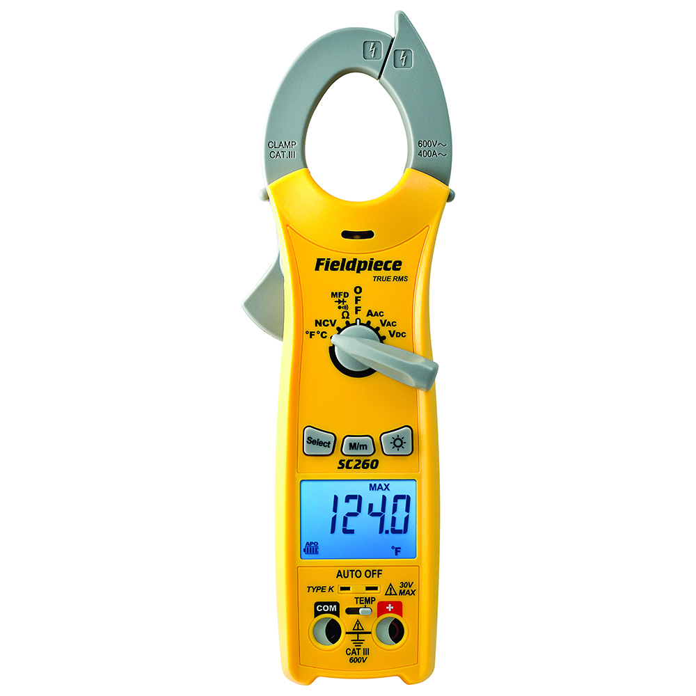 Fieldpiece USA - SC260 INT - Pinza amperometrica professionale - Rapporto di Taratura incluso