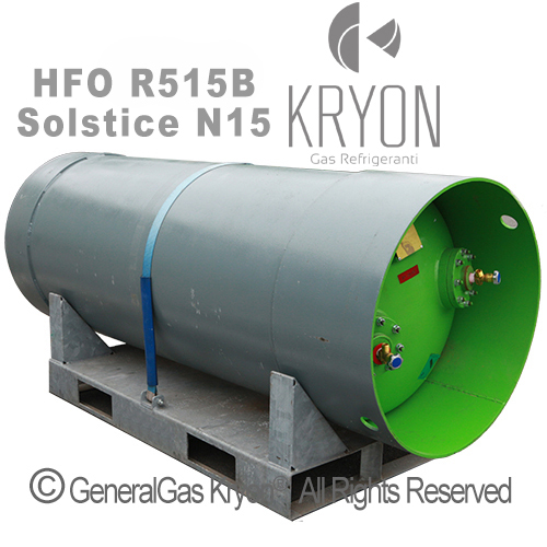 R515B Honeywell Solstice® N15 (R515B) in fusto a rendere 920 lt - 900 Kg (valvola 21,7 x 1/14 RH)