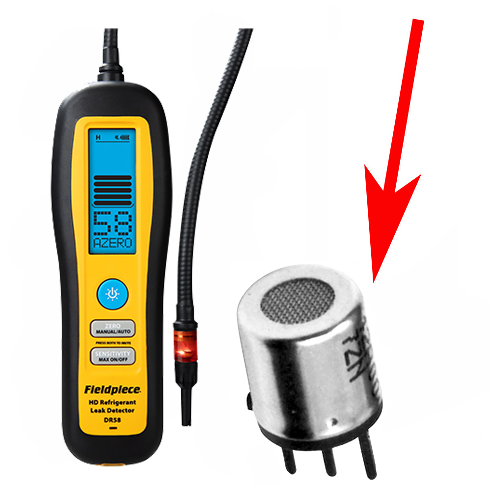 Sensore di  ricambio a diodo riscaldato per gas refrigeranti HFC e HFO (adatto per cercafughe Fieldpiece DR58 e SRL8 - solo sensore, cercafughe non incluso) 