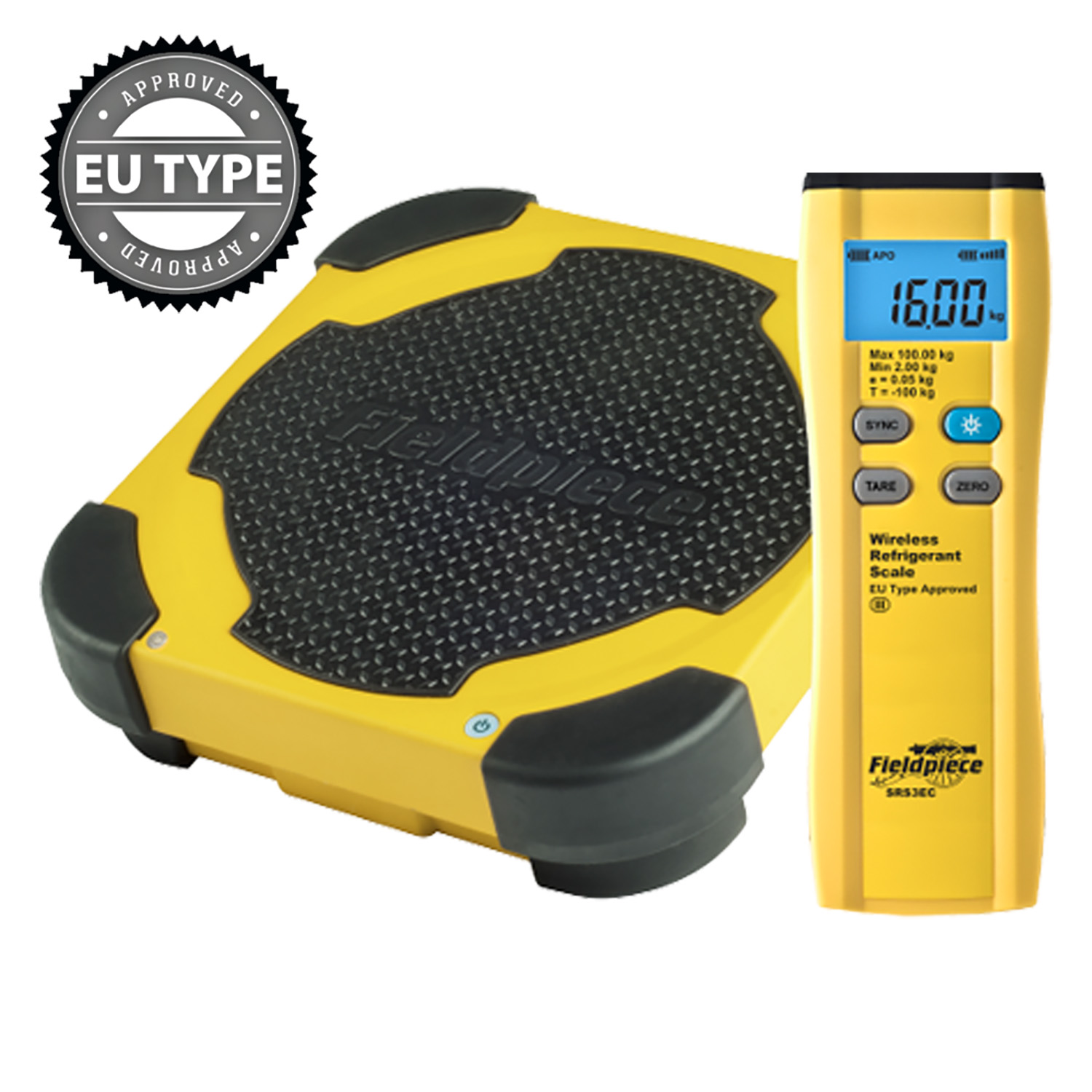 Fieldpiece USA - SRS3EC - Bilancia wireless certificata UE per gas refrigerante portata 100 kg. (sistema wireless Job Link) - Rapporto di Taratura incluso
