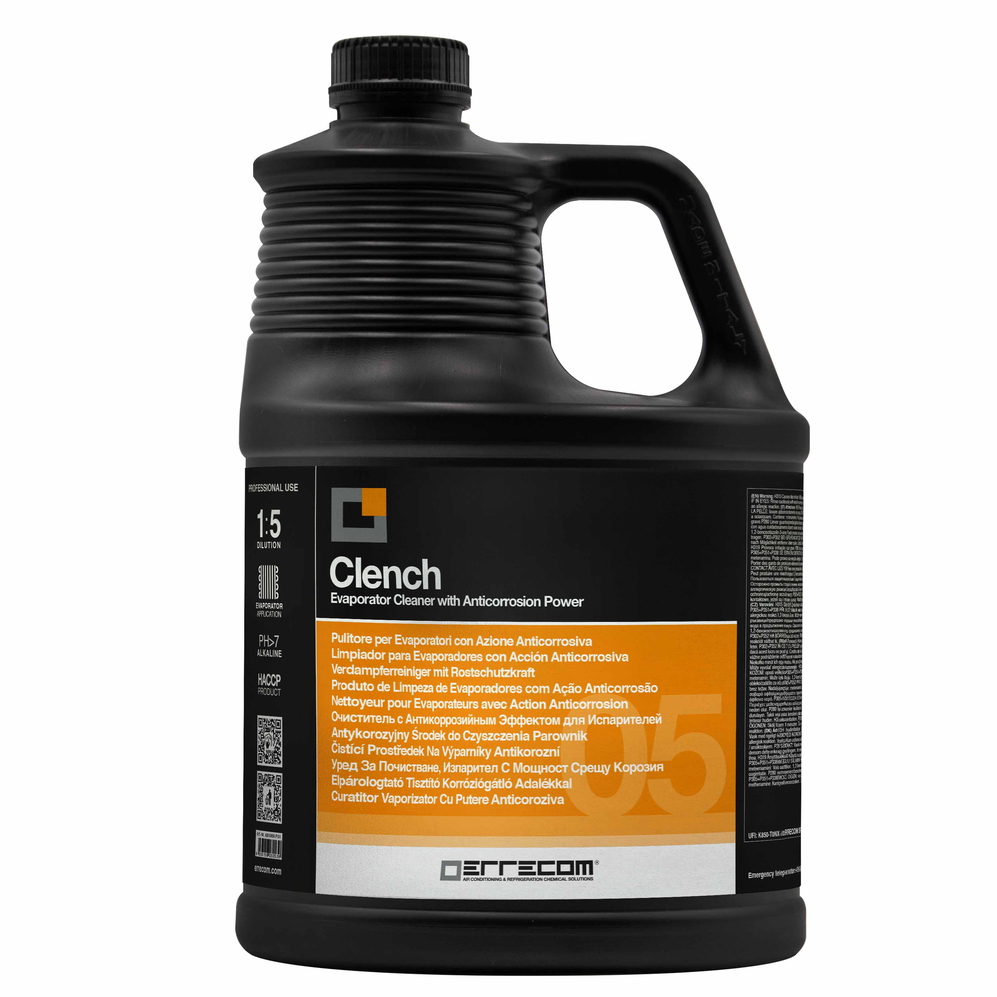 2 x Pulitore Liquido per Evaporatori con Azione Anticorrosiva - CLENCH - 5 lt - Confezione n° 2 pz.