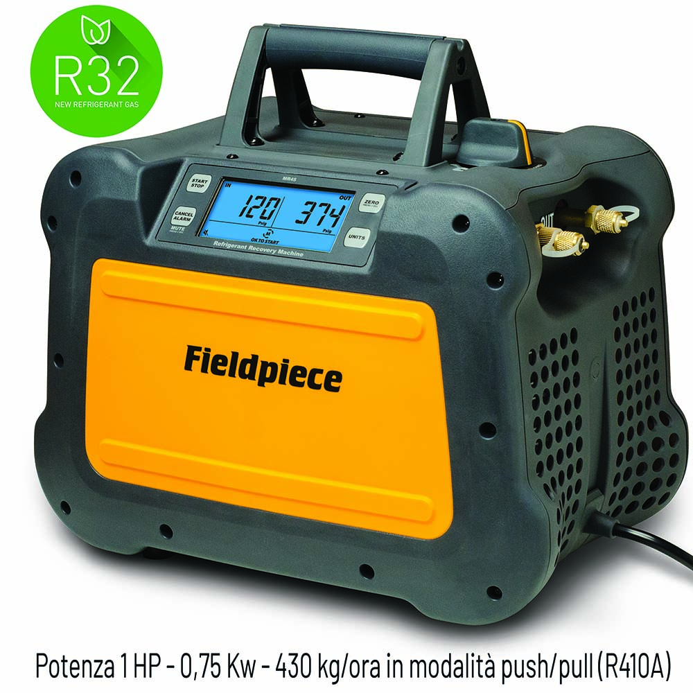 Fieldpiece USA - MR45INT - Recuperatore gas refrigerante digitale da 1 HP - 0,75 Kw - 430 kg/ora in modalità push/pull (R410A) - Foto 1 