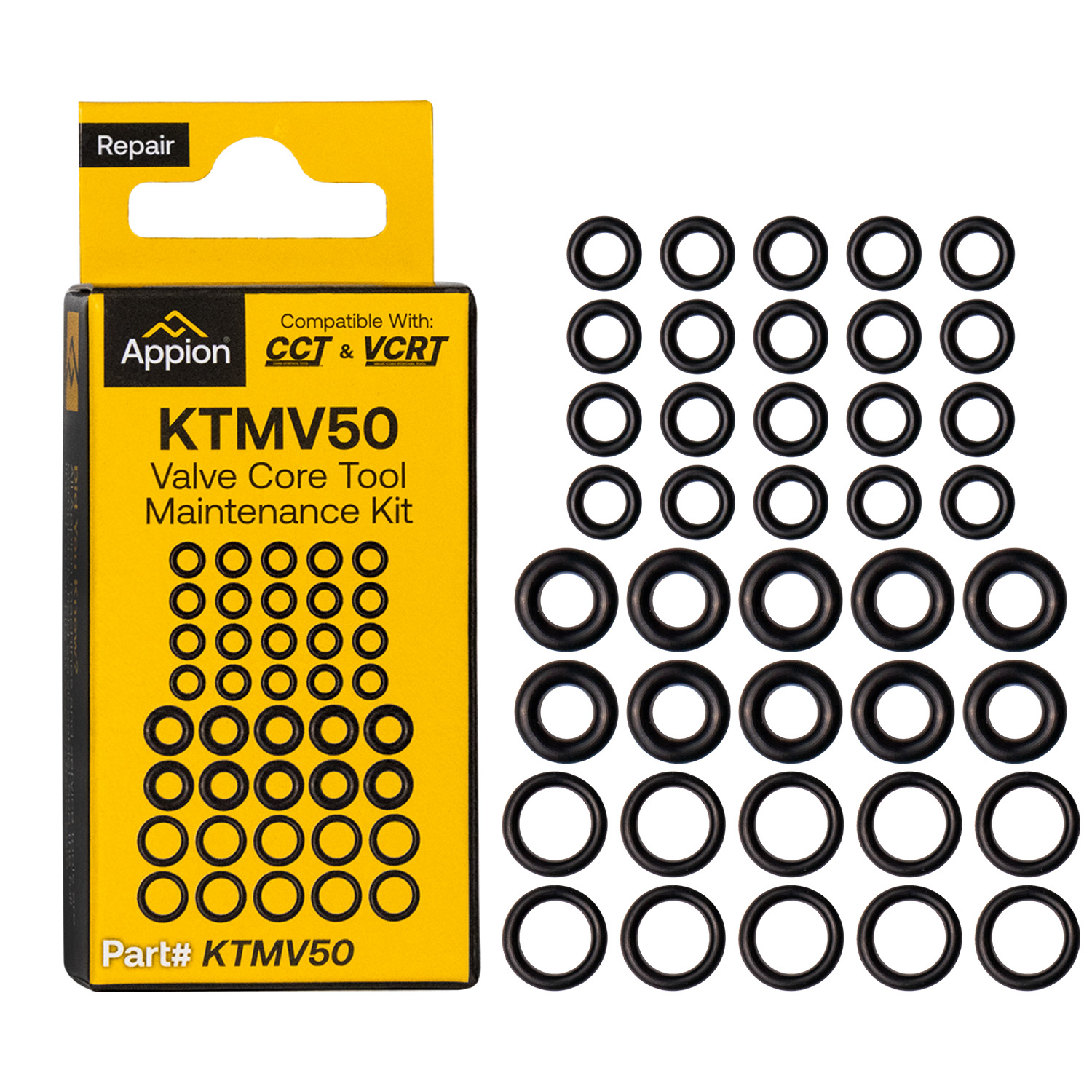 Kit di manutenzione per estrattori valvole Schrader e rubinetti premivalvola (shut-off) - codice originale Appion USA KTMV50