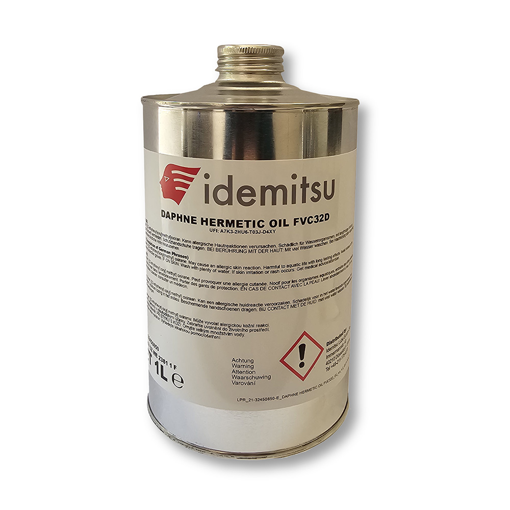 Lubrificante PVE Idemitsu - Daphne Hermetic Oil FVC32D - Tanica in Metallo da 1 litro