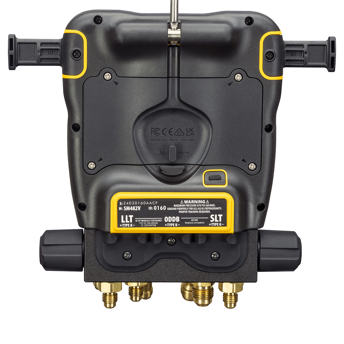 Kit Fieldpiece USA composto da pompa vuoto VPX7 da 283 litri/minuto + gruppo  manometrico digitale wireless SM482V INT a 4 porte e misuratore di vuoto - rapporto di Taratura incluso - Foto 4