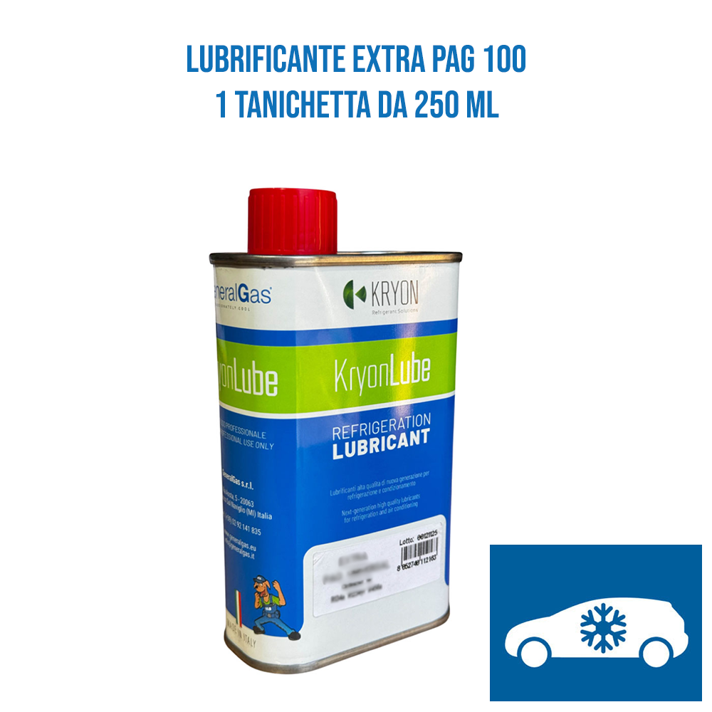 Olio Lubrificante KryonLube EXTRA PAG 100 AUTO - Tanica in metallo da 250ml