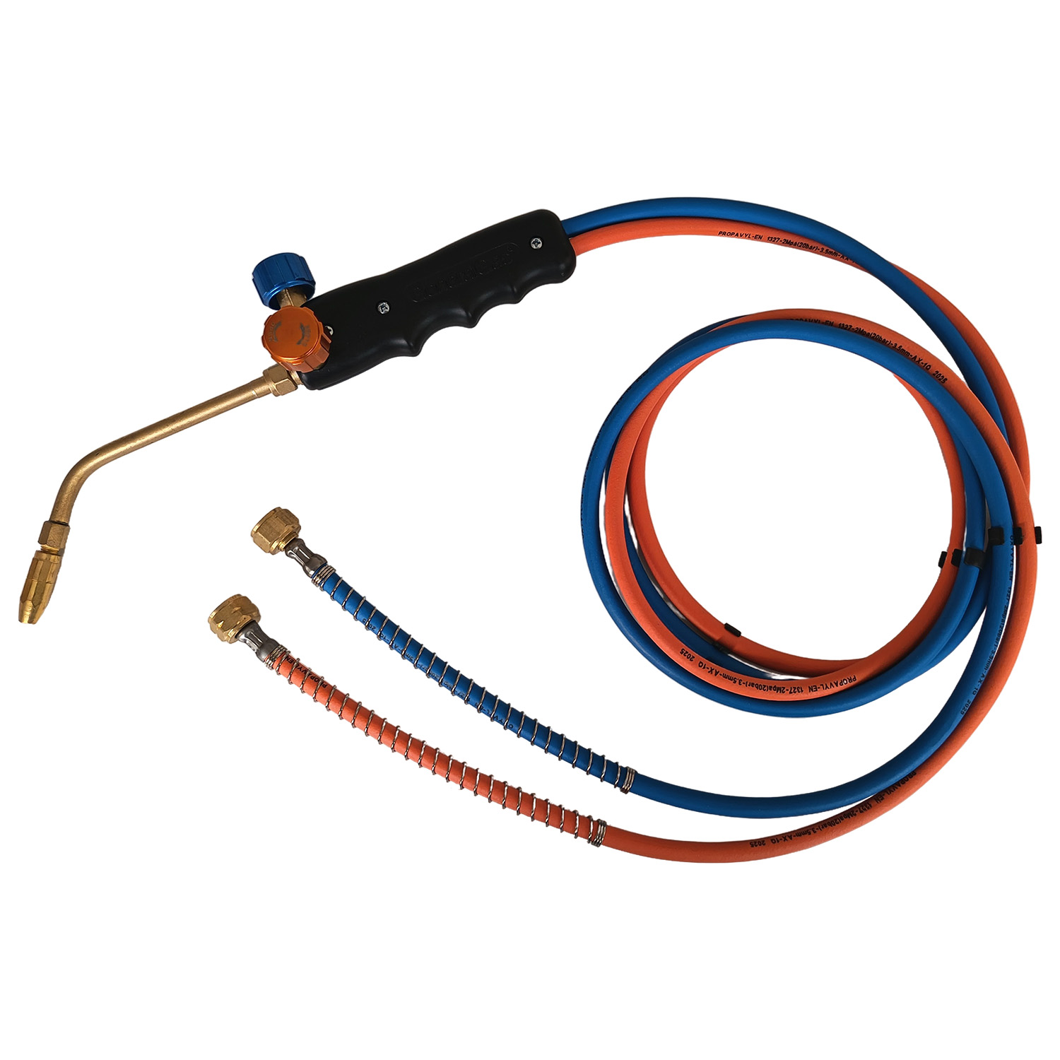 Torcia di Brasatura, completa di tubo binato 2 mt, lancia e punta 160 per Kit MAXIFLAME