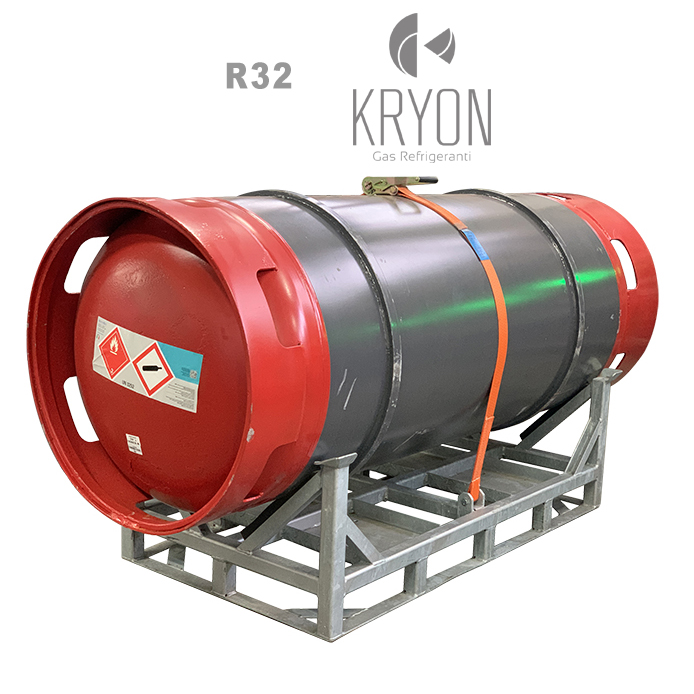 R32 Bombola KryoSmart 32 - 2,5 Lt/1,8 kg - 48 Bar - AC - valvola ½ 16 ACME  LH (ricaricabile)