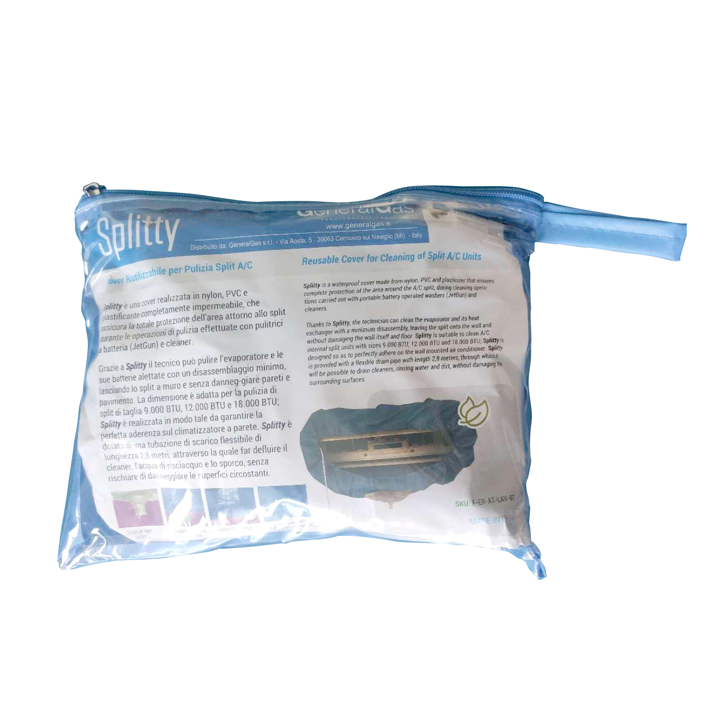 Splitty Reusable Cover for Split A/C (internal unit)