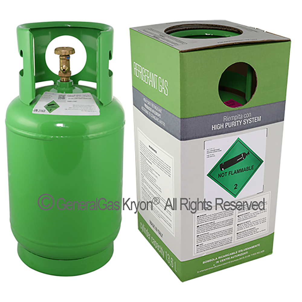 R513A Opteon® XP10 in KryoBox cylinder 13,6 Lt. 12,0 Kg. TPED