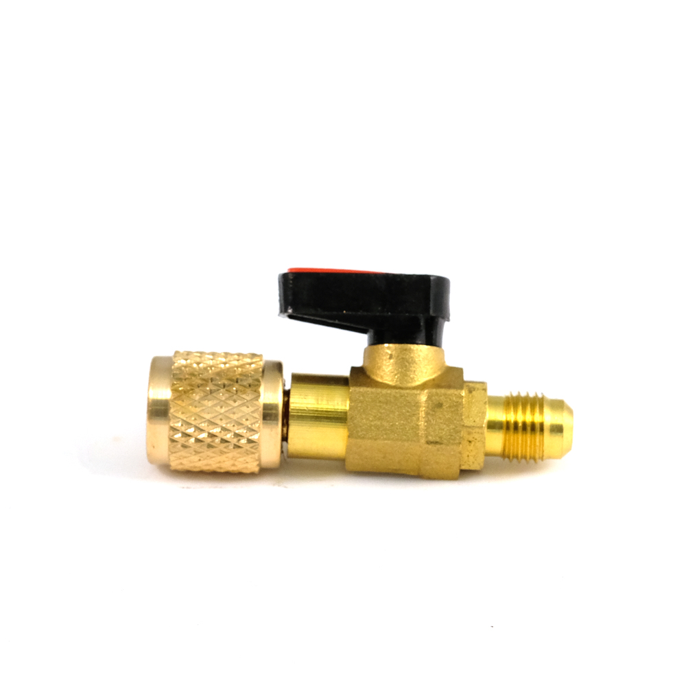 RUBINETTO a SFERA 1/2" ACME FISSO SINISTRO x 5/16 SAE BOMBOLETTE R32 da 1 e 2 kg 