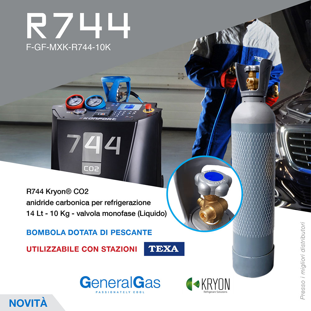 R744 Kryon® 744 CO2 carbon dioxide refrigeration grade