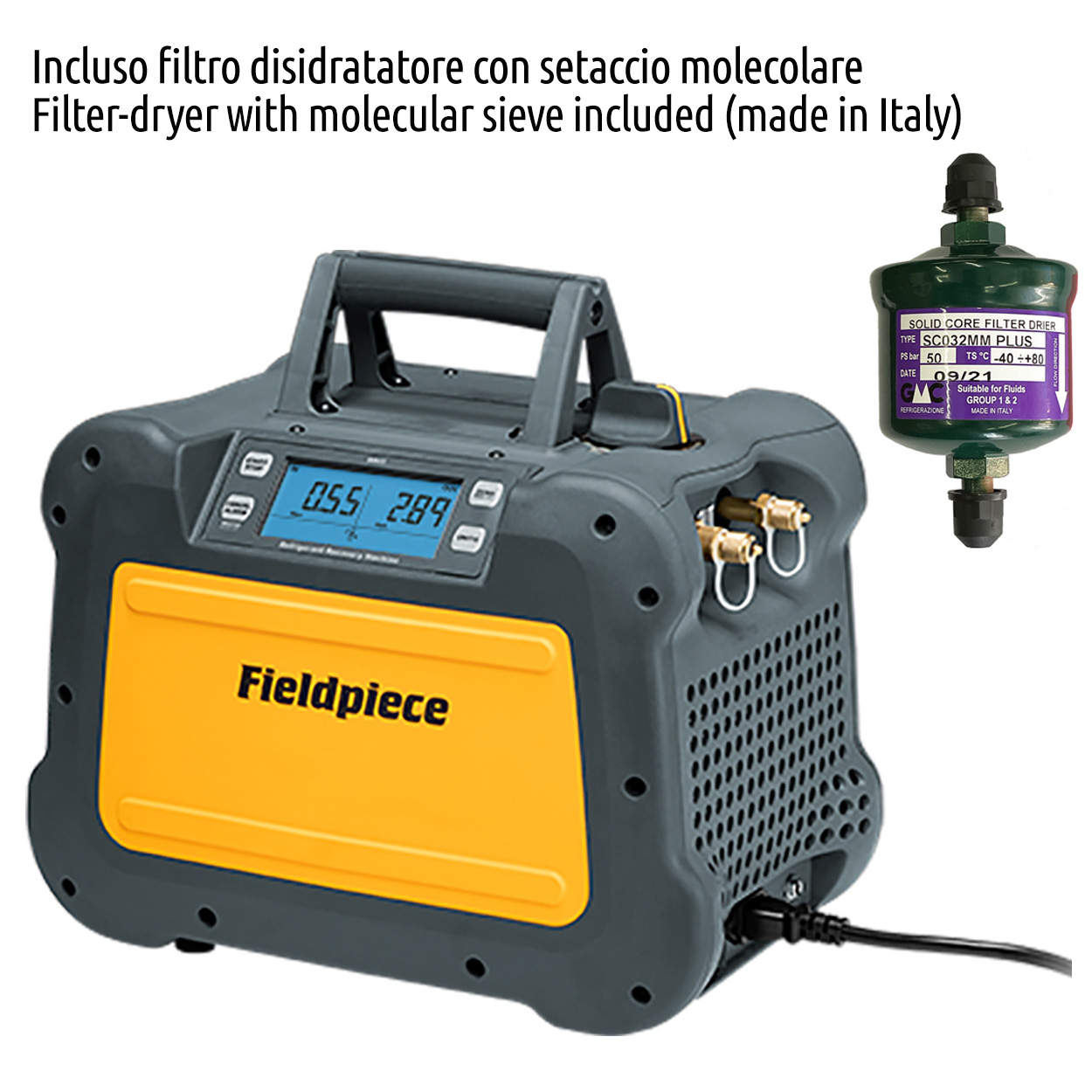 fieldpiece recovery machine filter drier